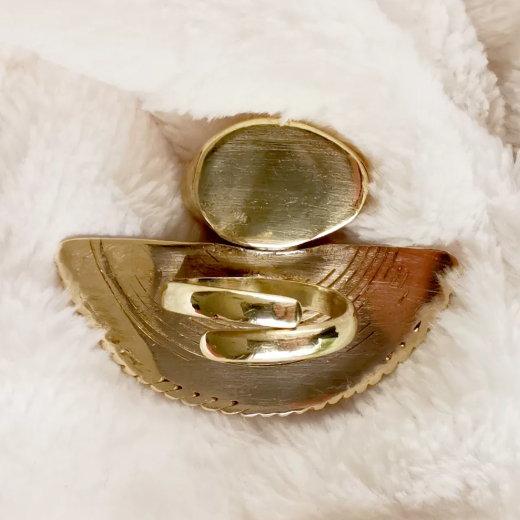 Bague cauri – BRONZE