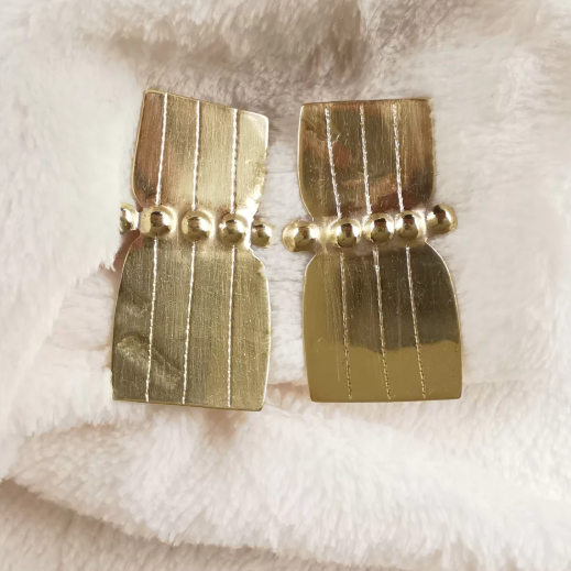 Boucles d’oreilles Sablier – BRONZE